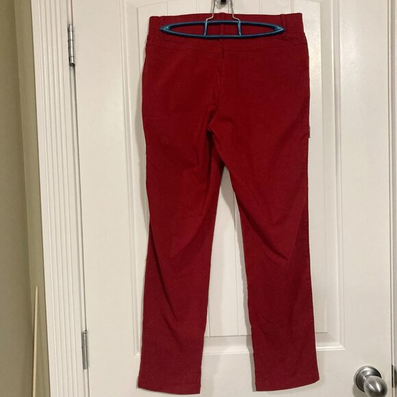 CLEO PETITES Brick red tappered straight leg pants w/ zipper pockets ~ XS SMALL - Picture 11 of 11